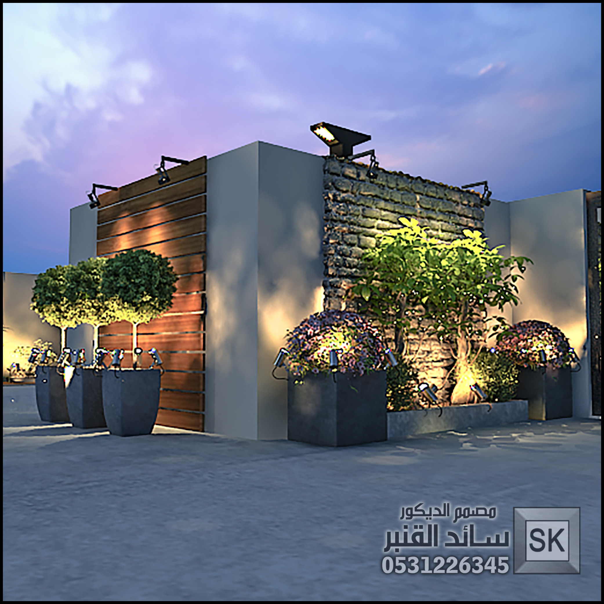 تصميم و تشطيب لاندسكيب مزارع و شاليهات في الرياض