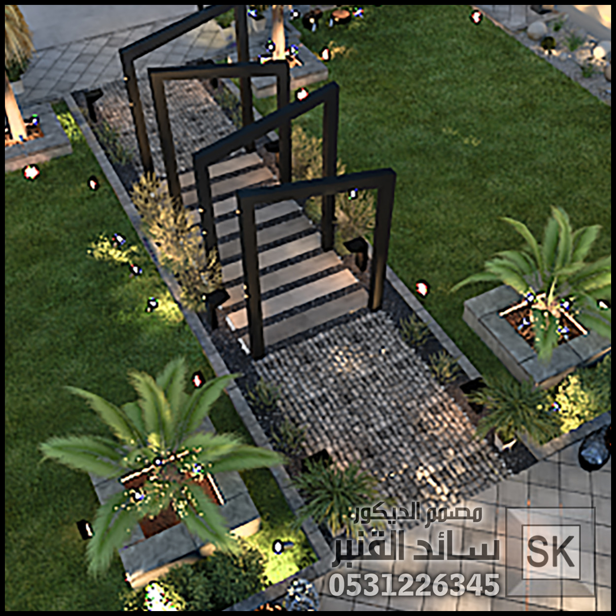 تصميم و تشطيب لاندسكيب مزارع و شاليهات في الرياض