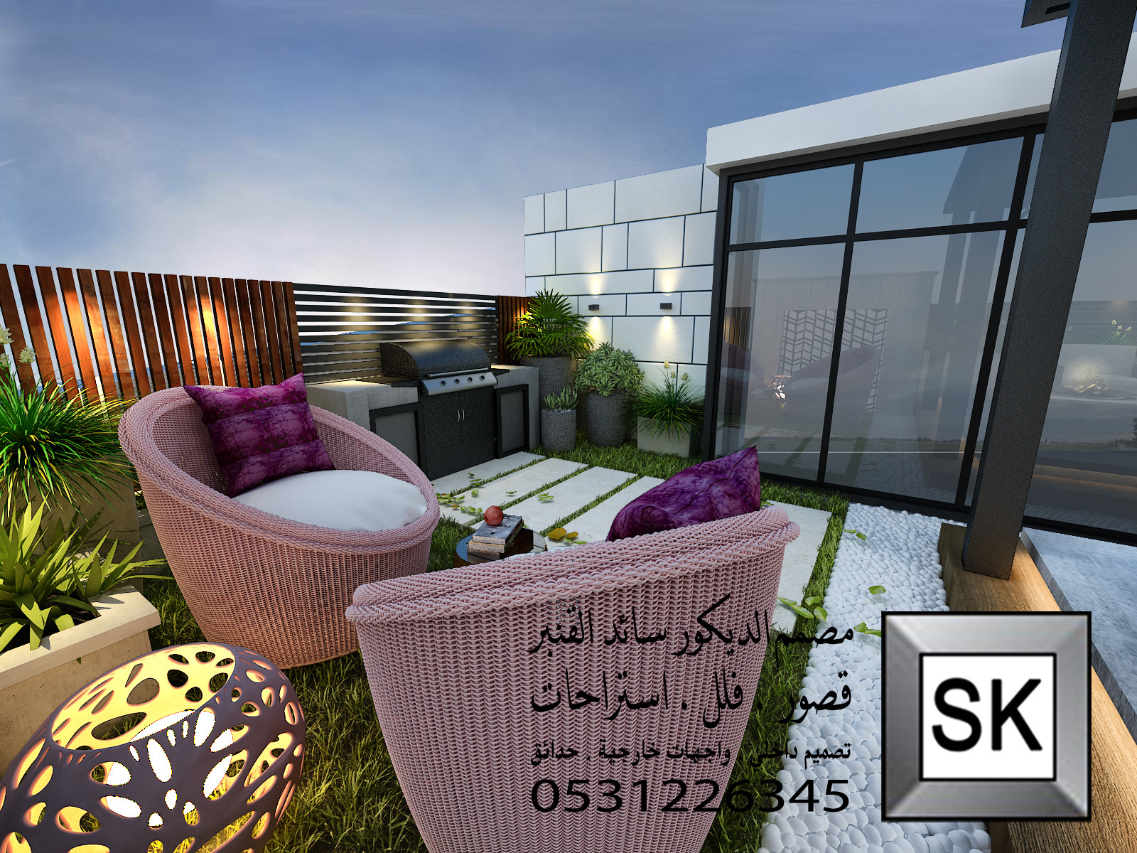 تصميم و تنسيق حدائق منزلية في السعودية