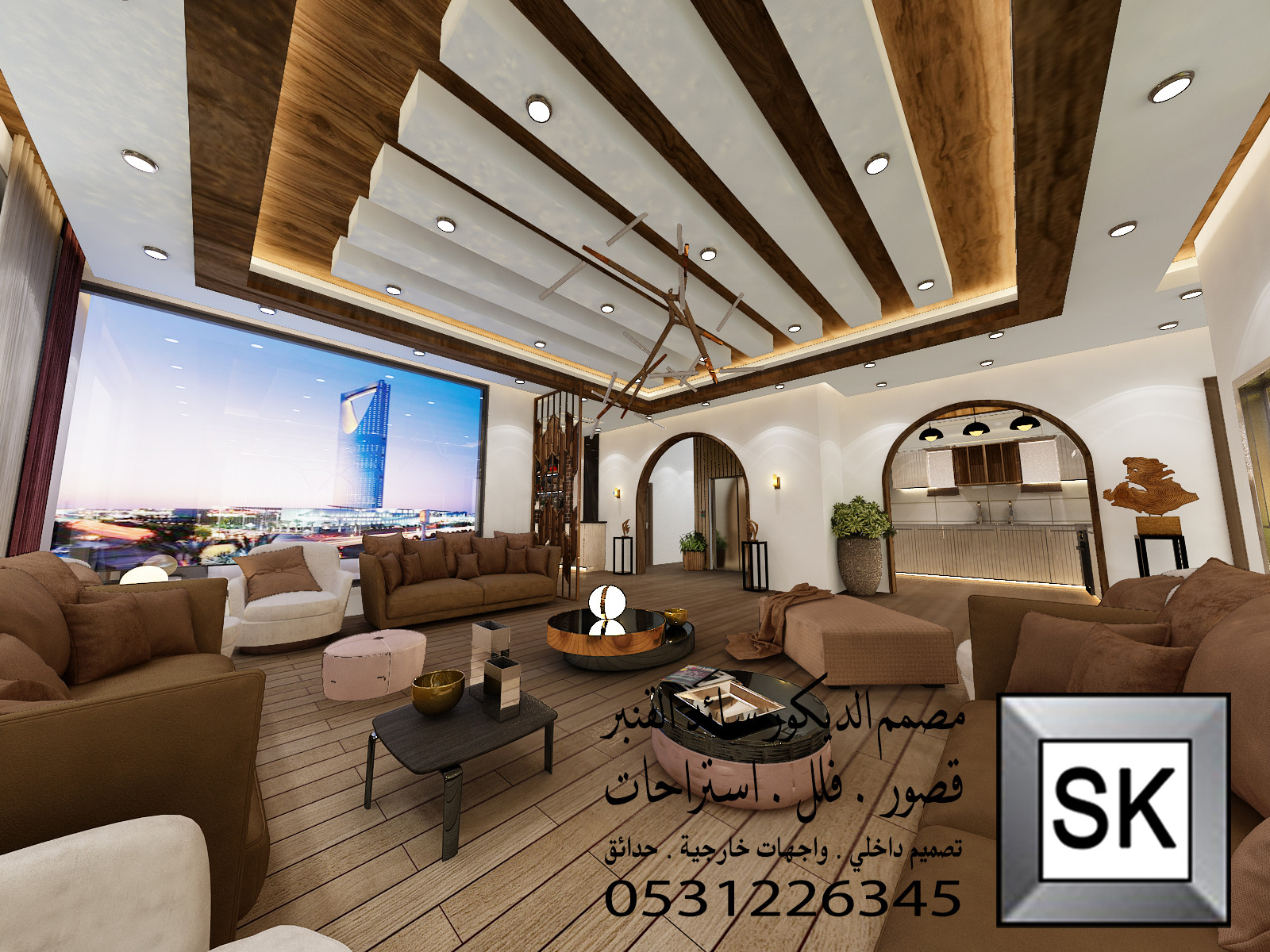 تصميم و تشطيب ديكور داخلي فاخر في الرياض