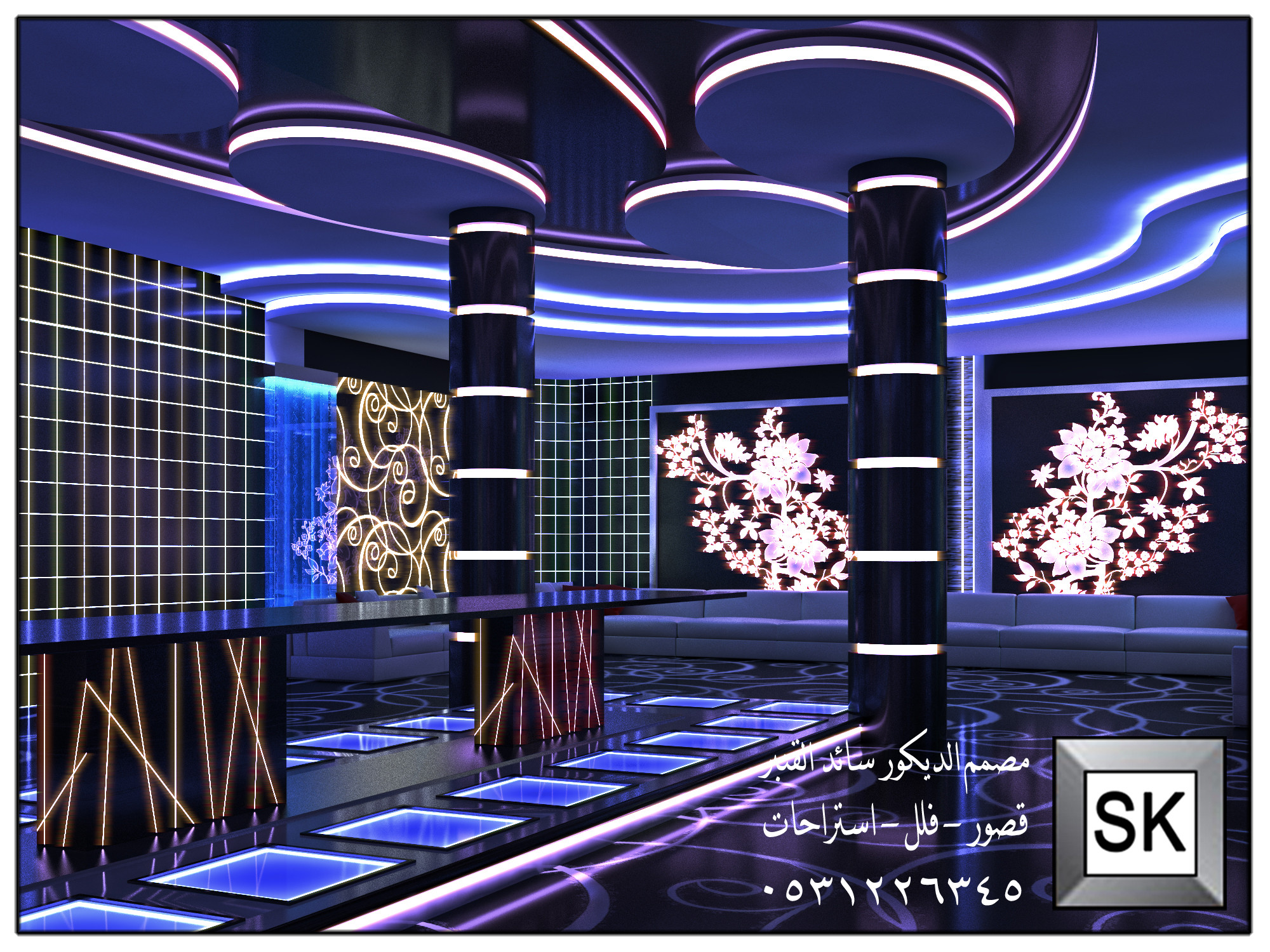 تصميم و تشطيب ديكور داخلي فاخر في الرياض