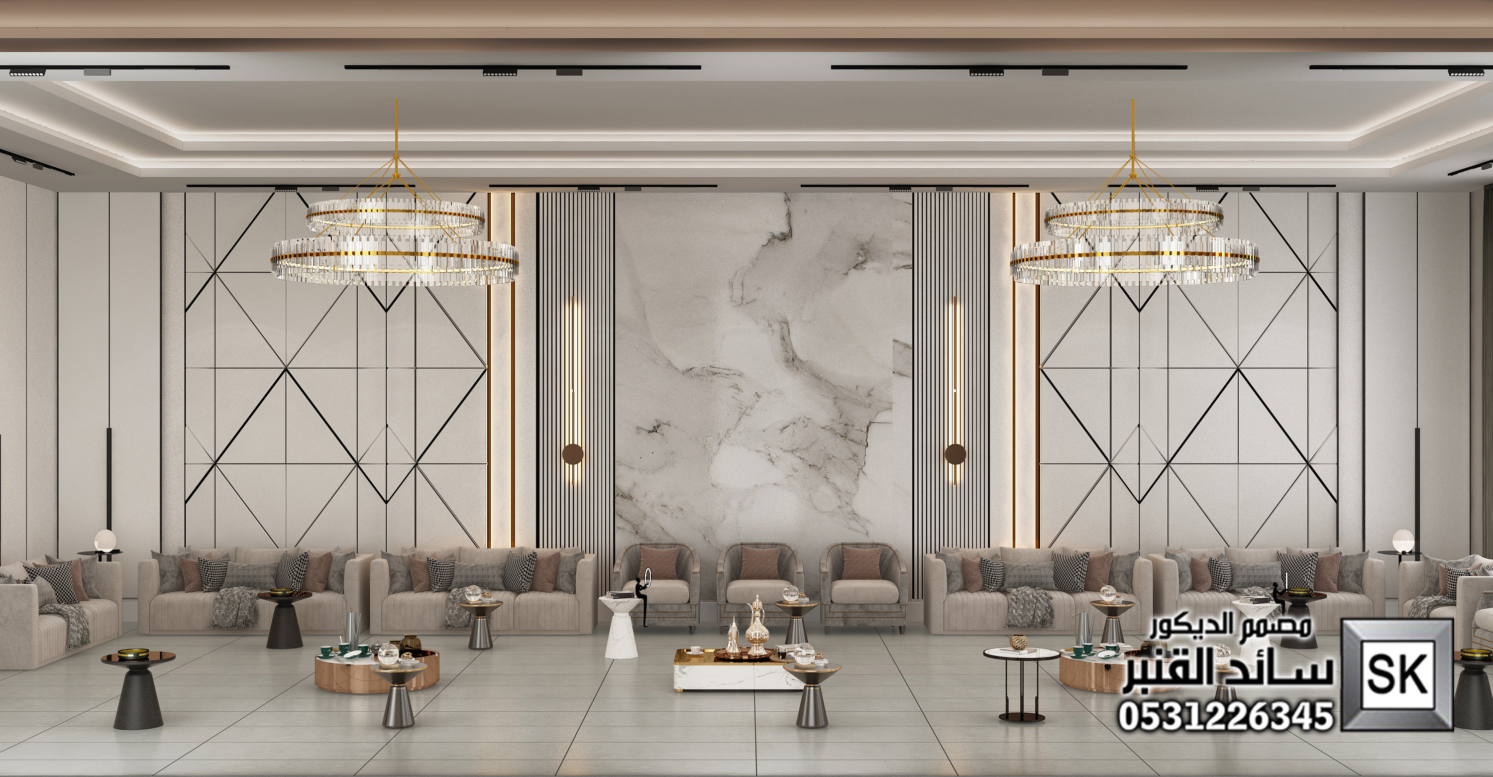 تصميم و تنفيذ ديكور مجالس رجال في الرياض