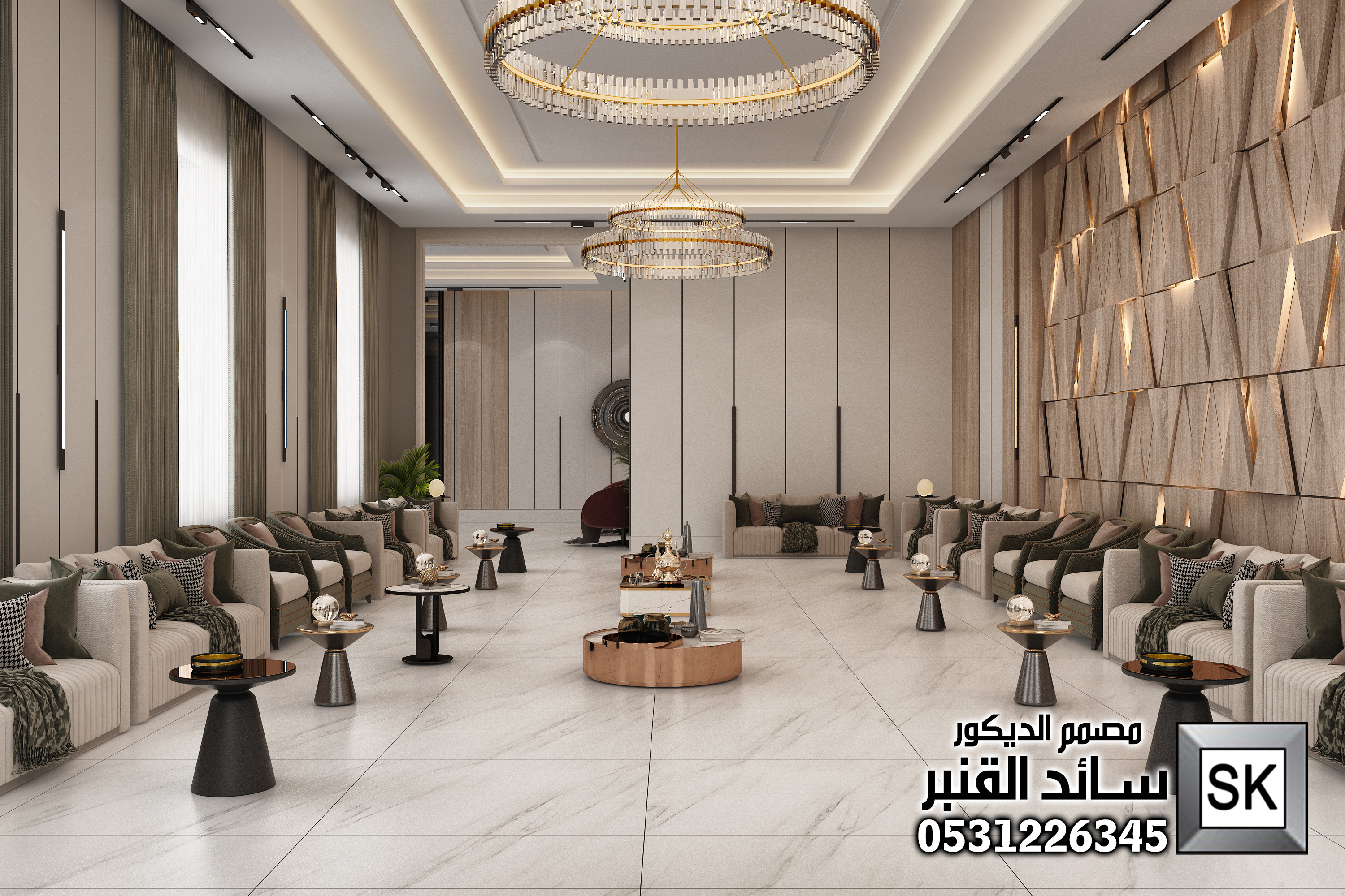 تصميم و تنفيذ ديكور مجالس رجال في الرياض