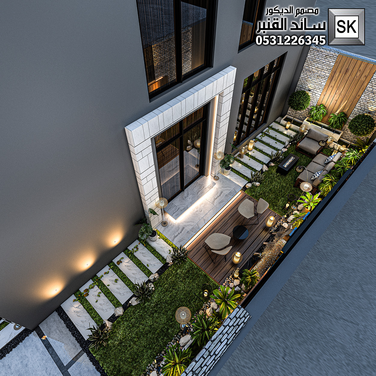 مصمم حدائق محترف في القصيم