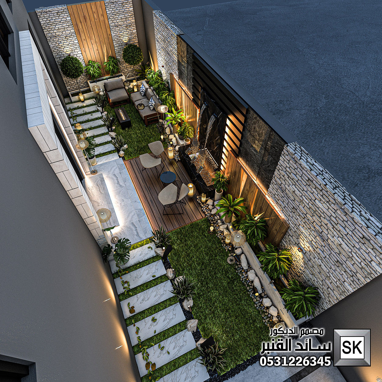 مصمم حدائق محترف في القصيم