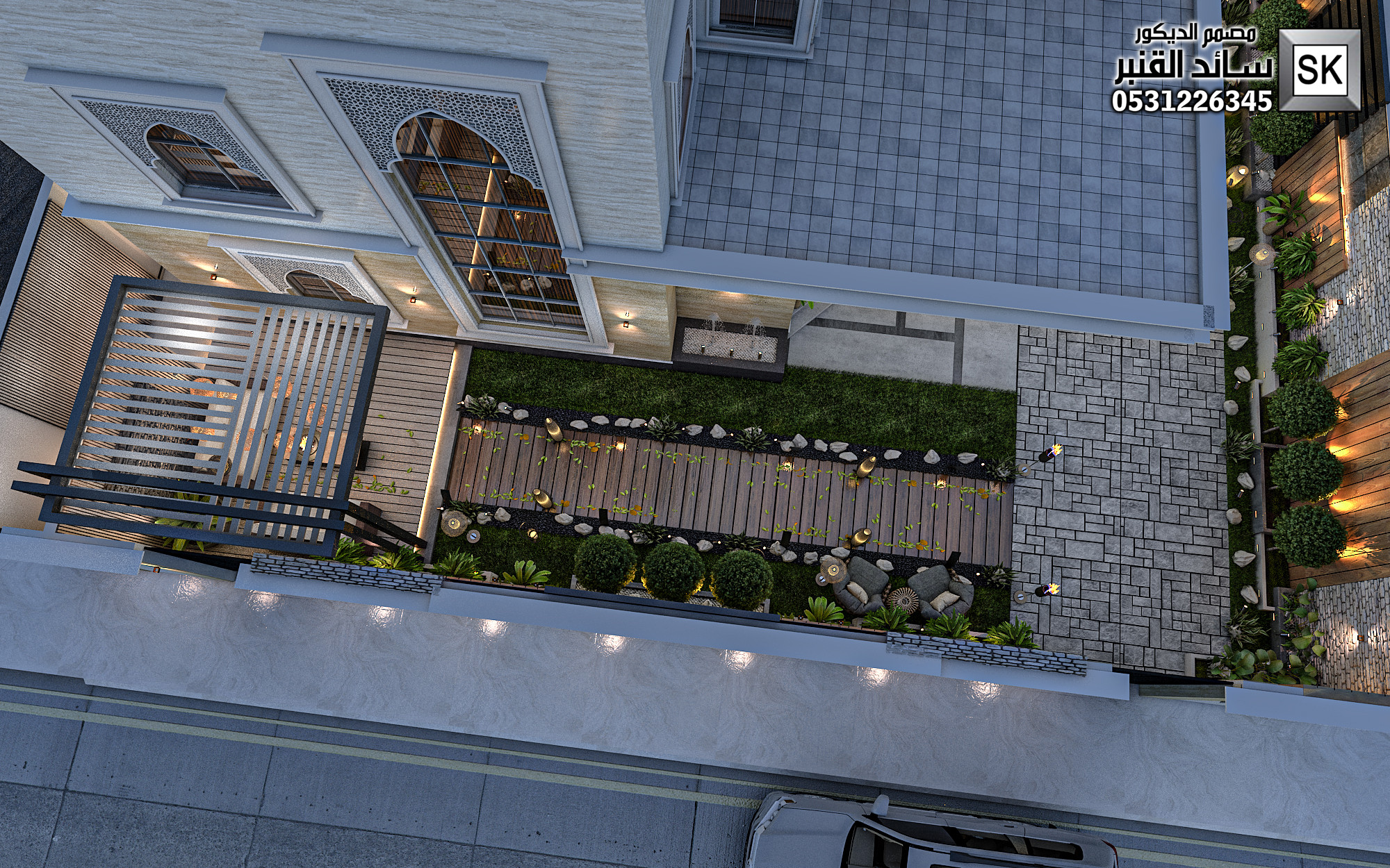 مصمم الحدائق سائد القنبر 0531226345