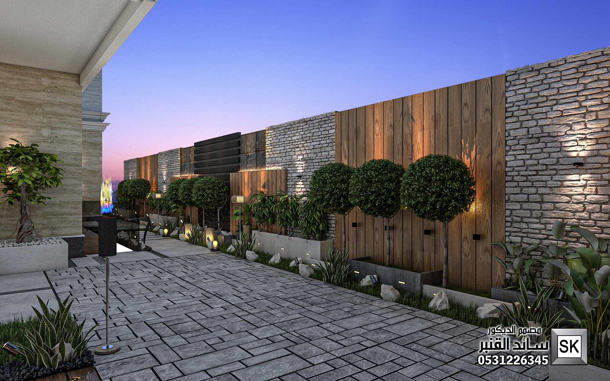 مصمم الحدائق سائد القنبر 0531226345