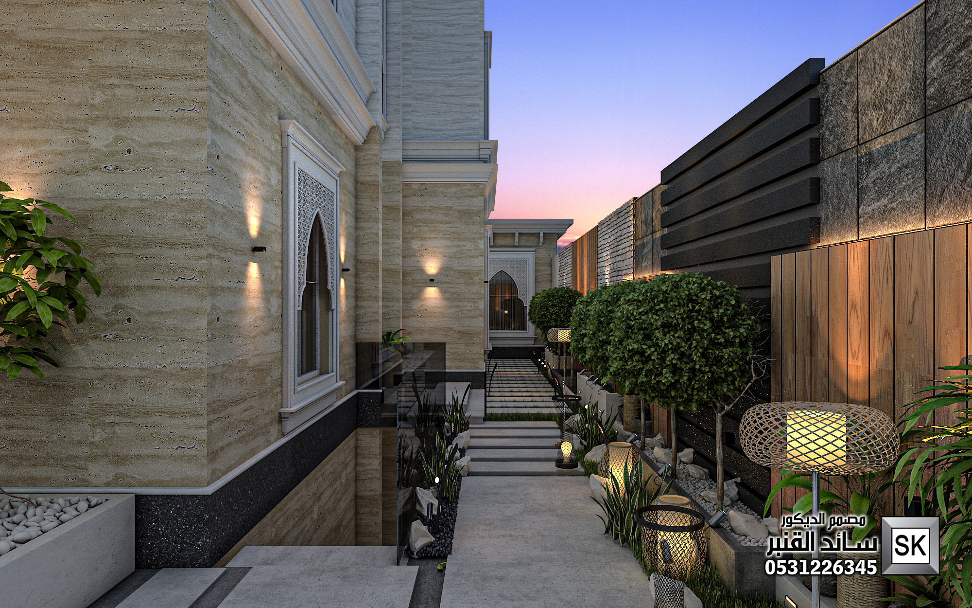 مصمم الحدائق سائد القنبر 0531226345