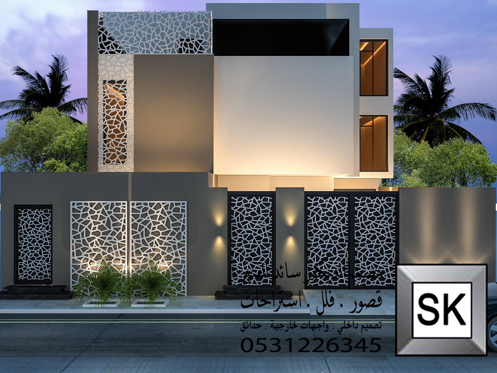 مصمم واجهة فلل و قصور سائد القنبر 0531226345