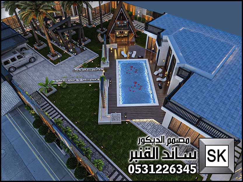 تصميم و تشطيب مزارع و شاليهات في الرياض