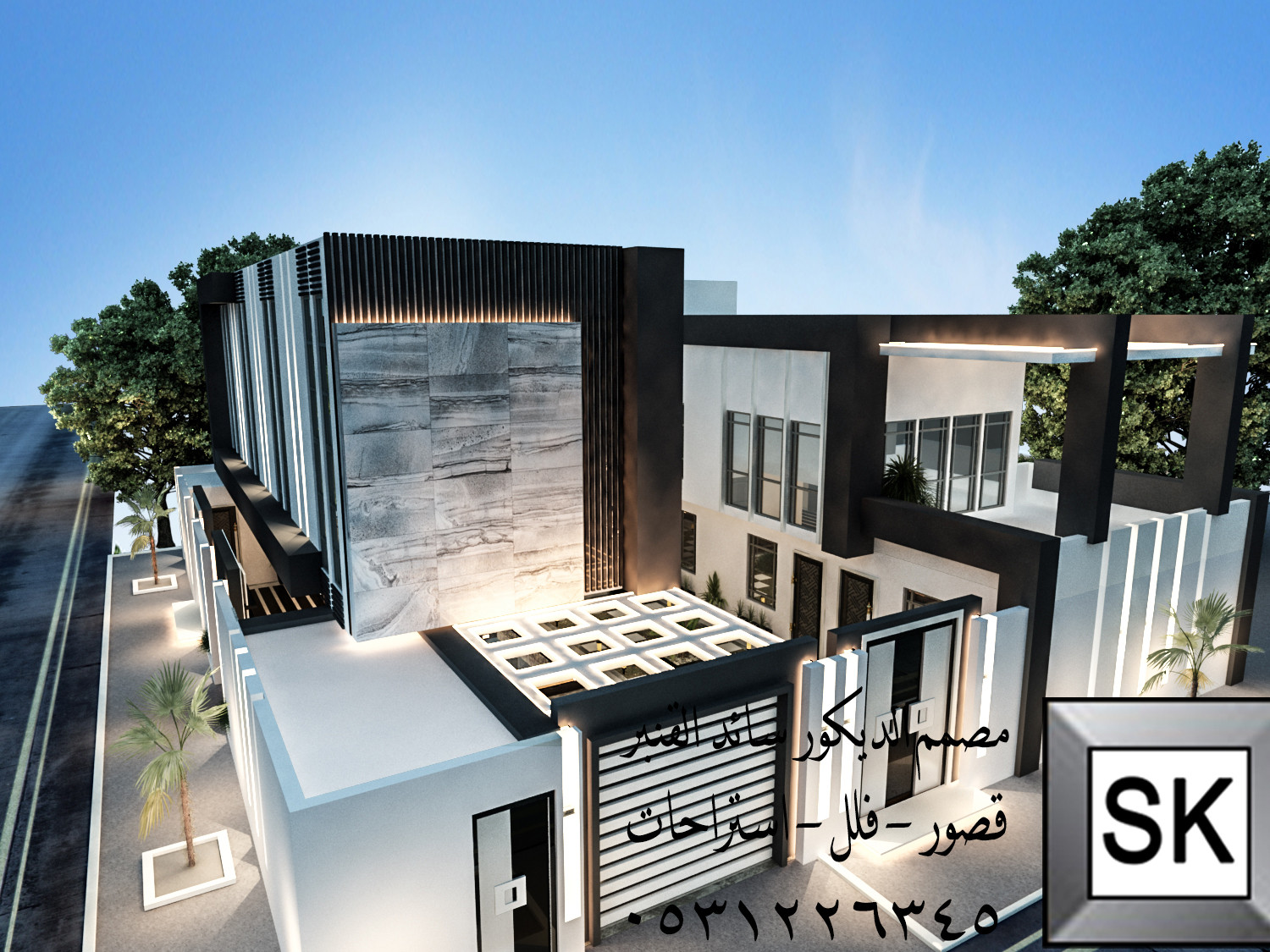 واجهة فلل و قصور و عماير في السعودية 2025