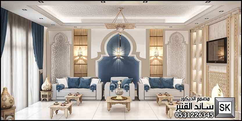 مصمم ديكور داخلي مجالس و صالات مغربية محترف في الرياض