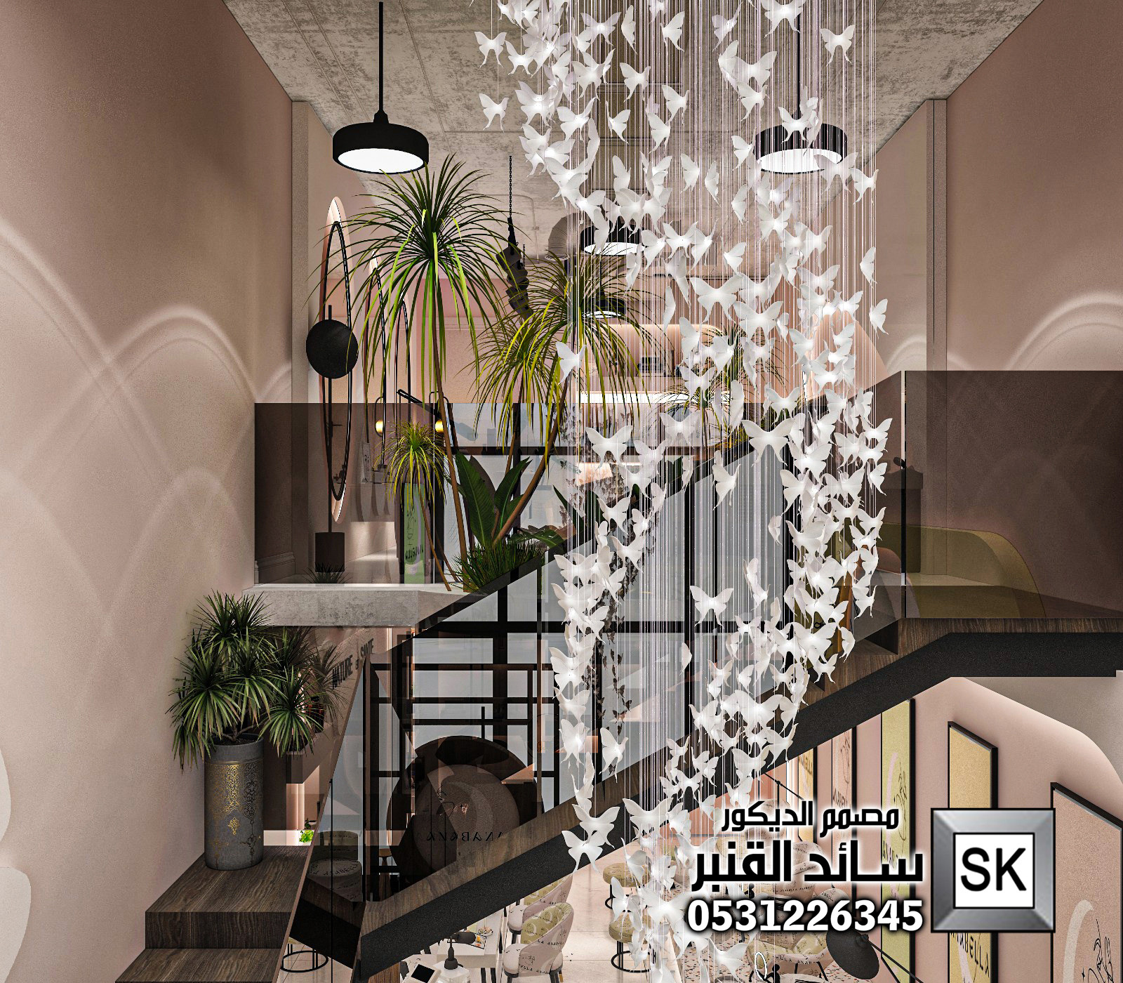 أجمل تصميم صالون تجميل في الرياض 2025