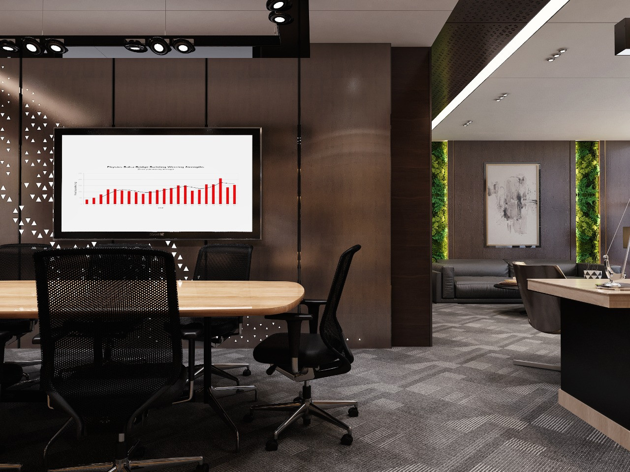 تصميم و تشطيب مكاتب و غرف إجتماعات فندقية فخمة في الرياض