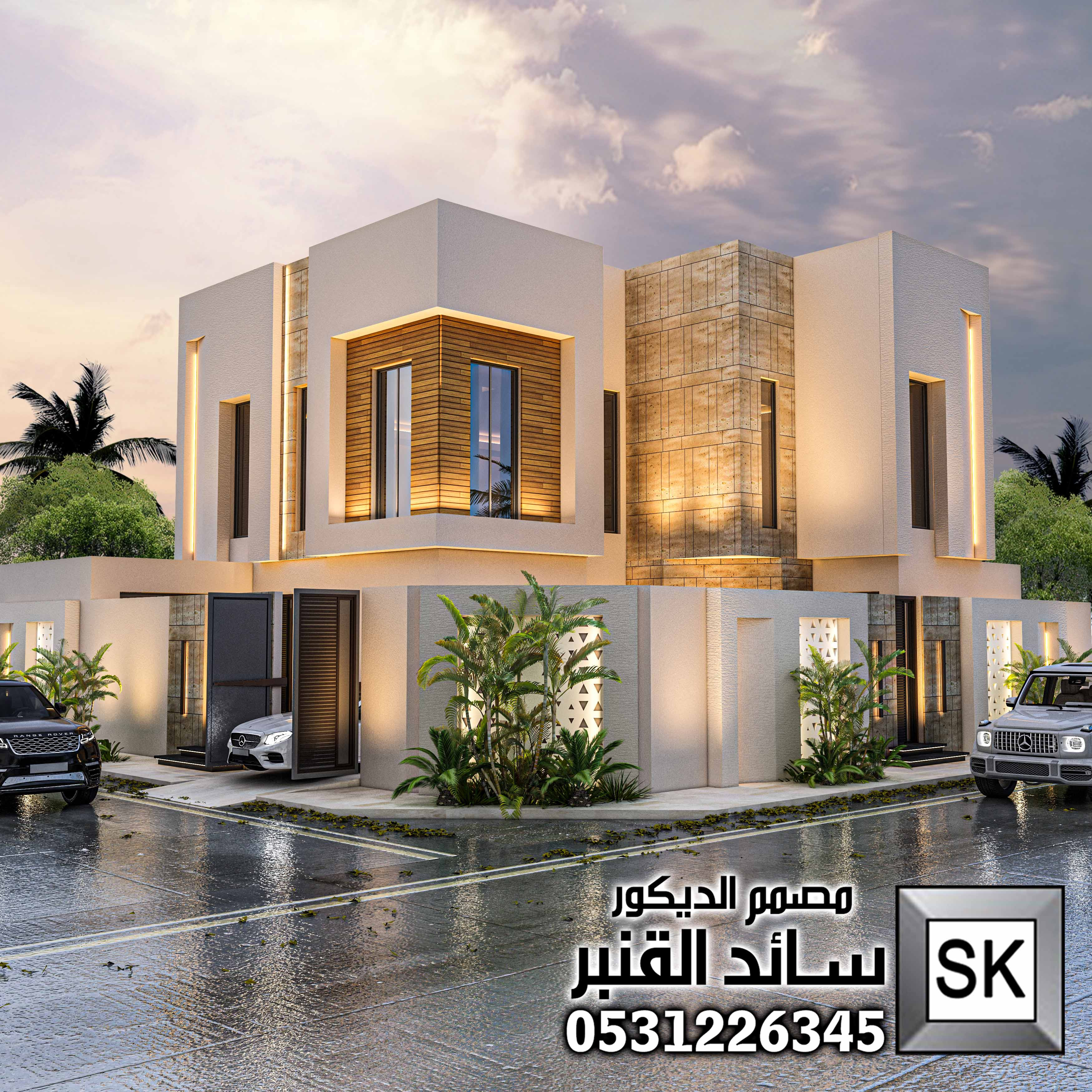 مصمم ديكور خارجي قصور و فلل و فنادق محترف في الرياض