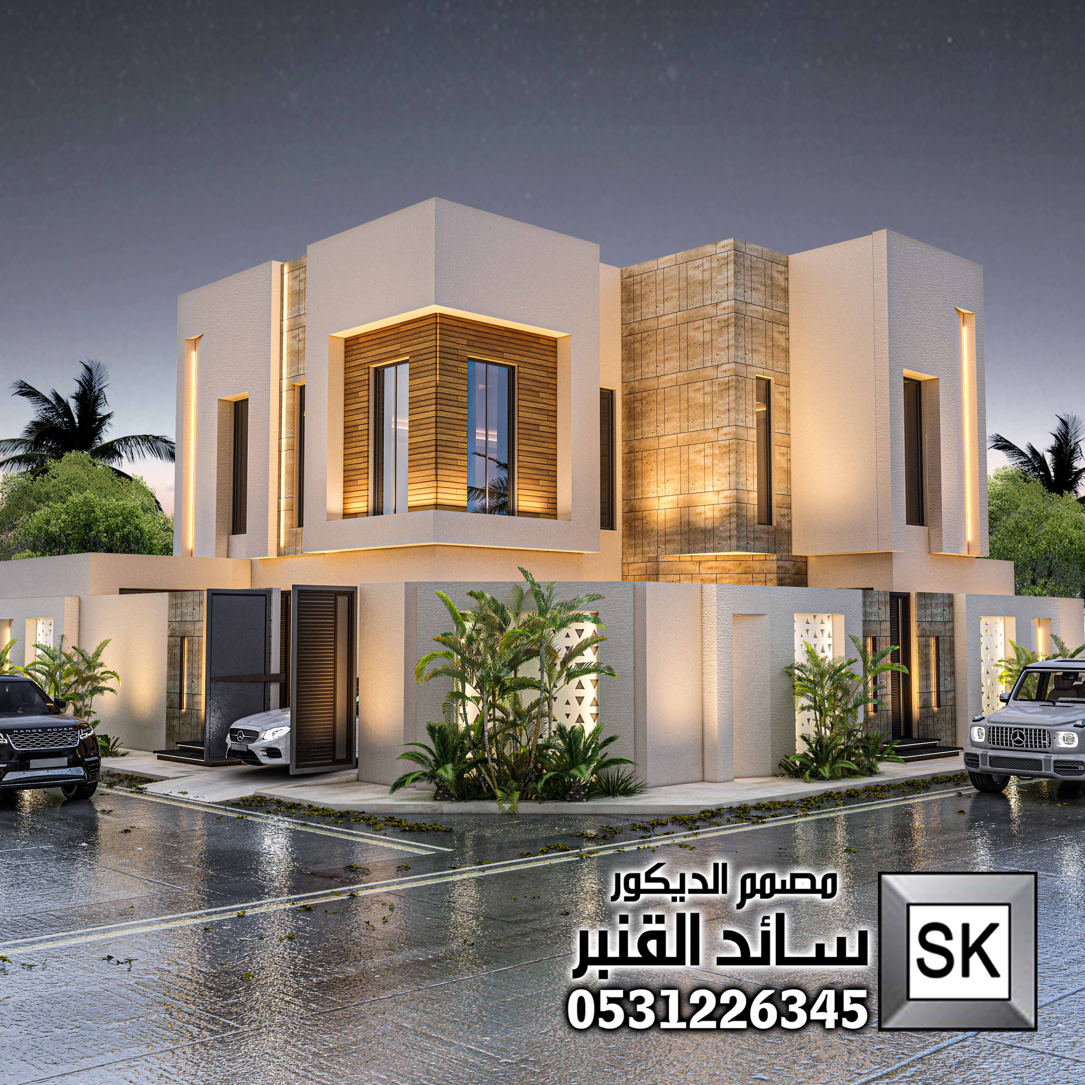 مصمم ديكور خارجي قصور و فلل و فنادق محترف في الرياض