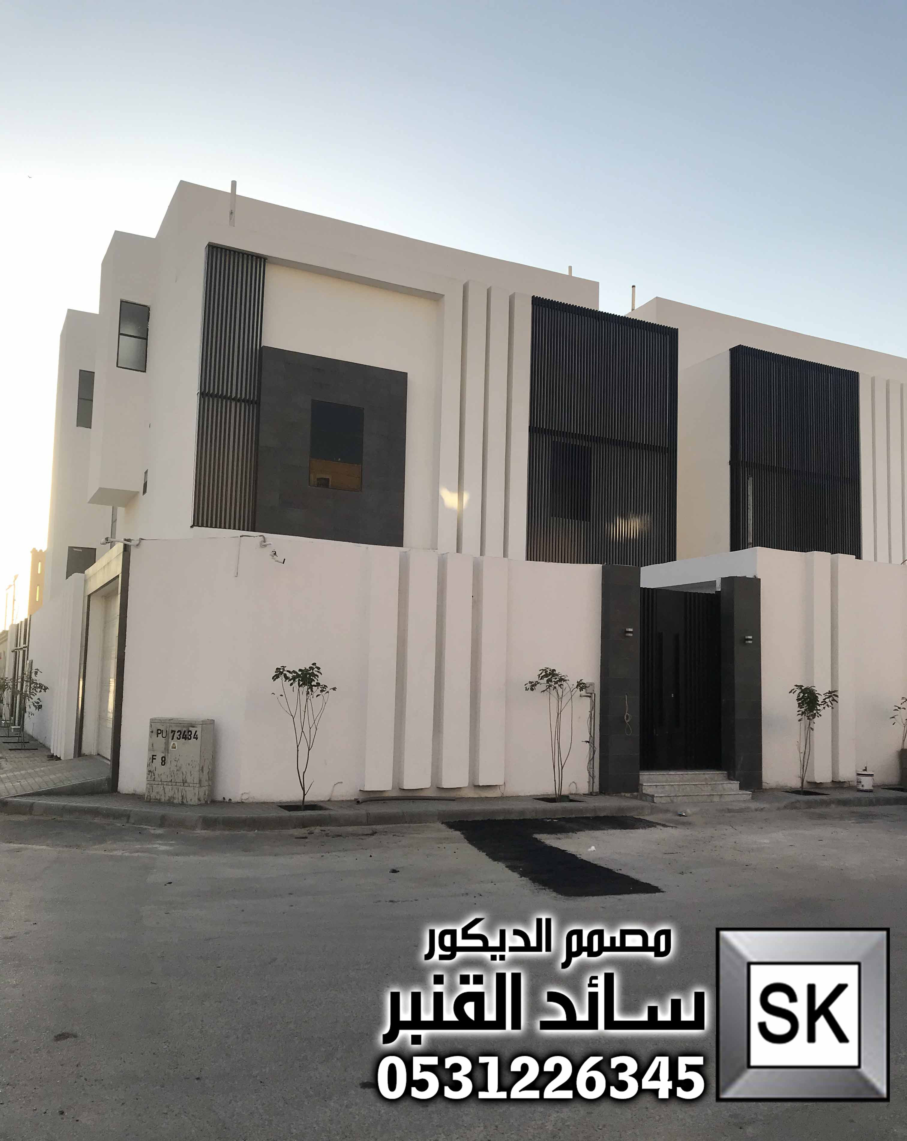 تصميم و تشطيب واجهات فلل و قصور في الرياض