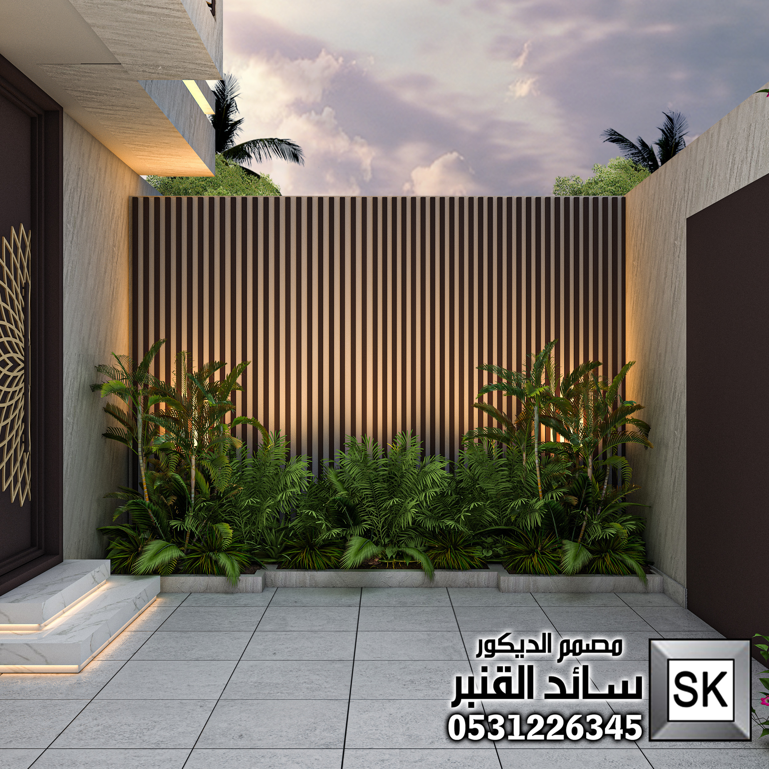 مصمم لاندسكيب منزلي محترف في الرياض