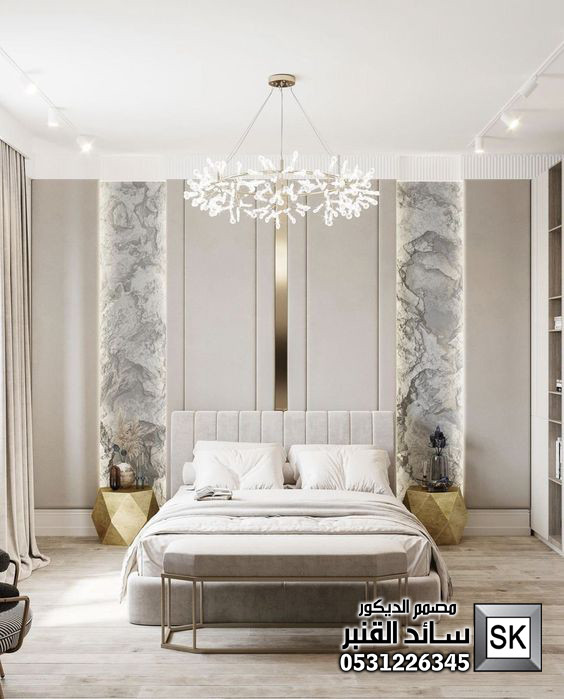 تصميم غرف نوم رئيسية فندقية في الرياض