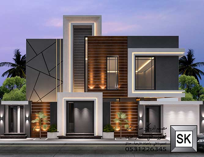 تصميم واجهات فلل و قصور و عماير في السعودية