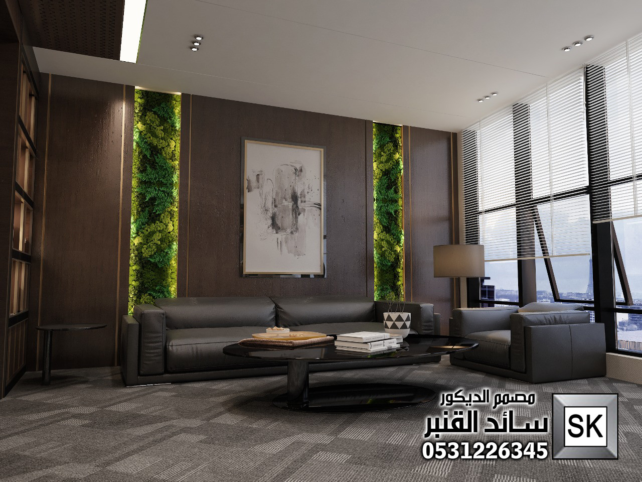 تصميم و تشطيب مكاتب إدارية فخمة في الرياض
