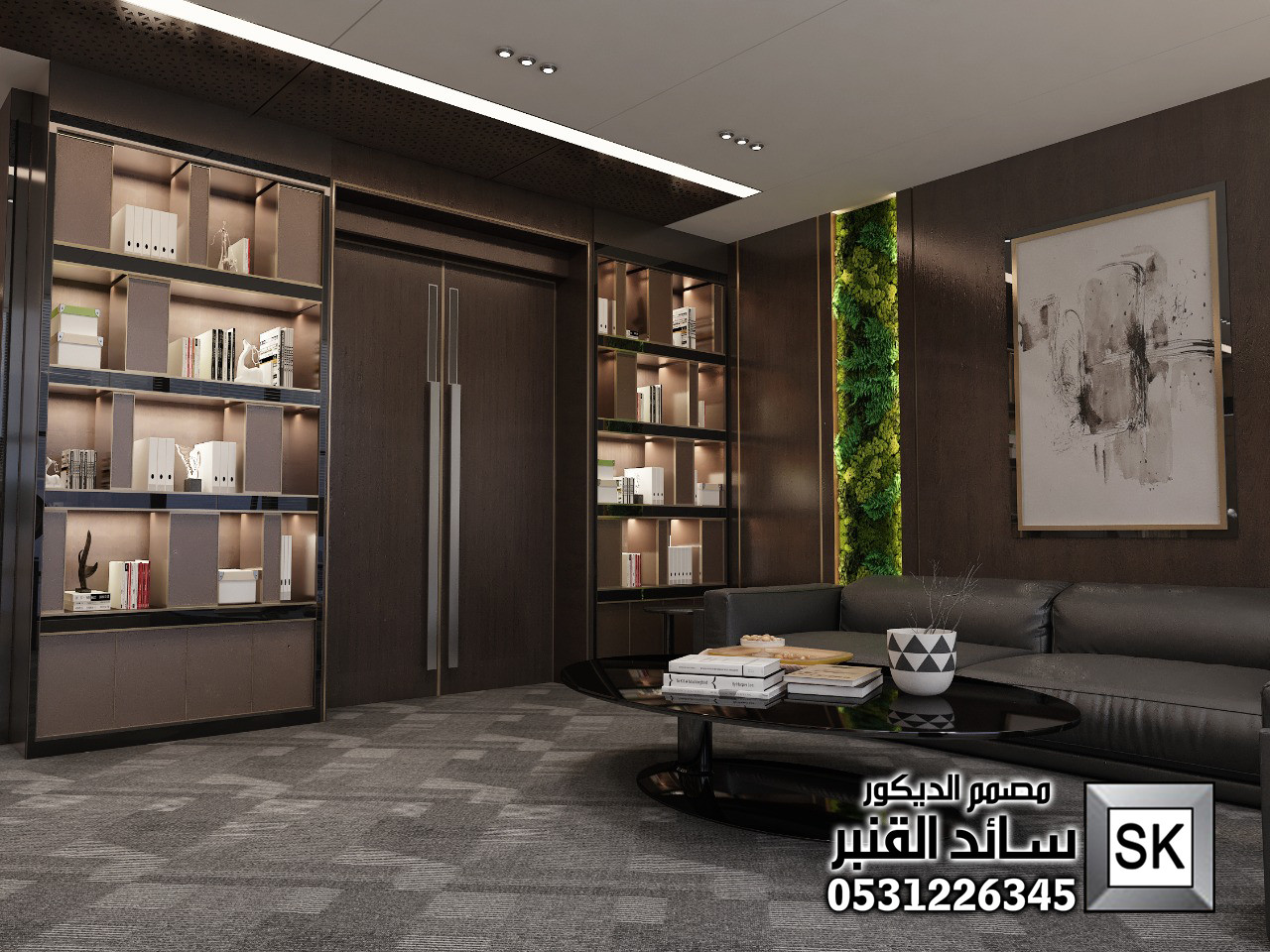 تصميم و تشطيب مكاتب إدارية فخمة في الرياض