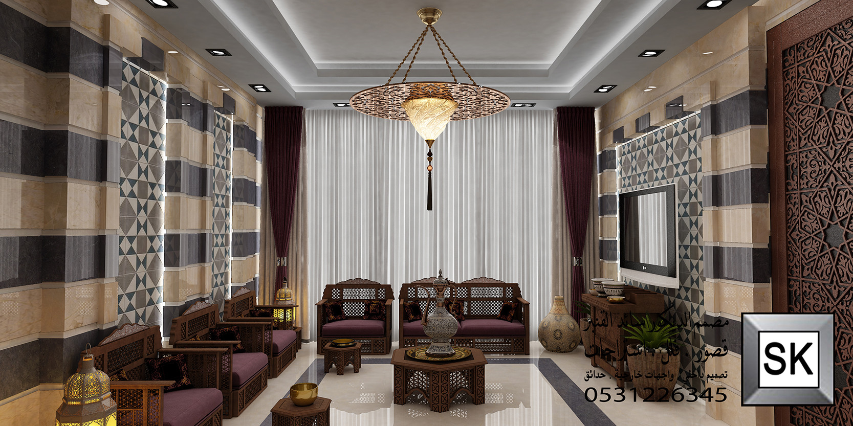 مجالس دمشقية فخمة في الرياض