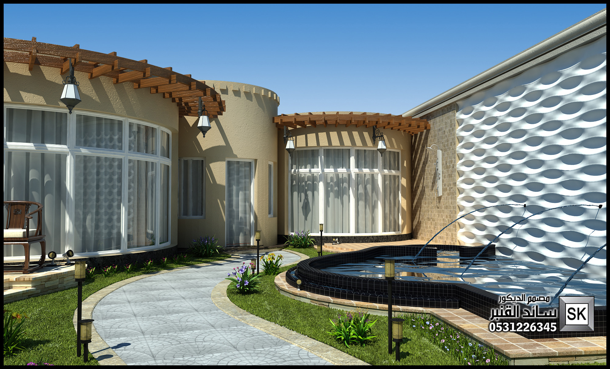 تصميم و تشطيب لاندسكيب إستراحات في الرياض