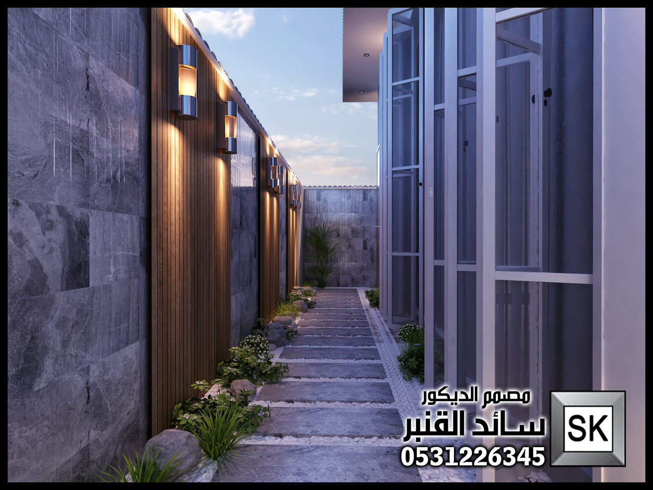 تصميم و تنسيق لاندسكيب منزلي في الرياض