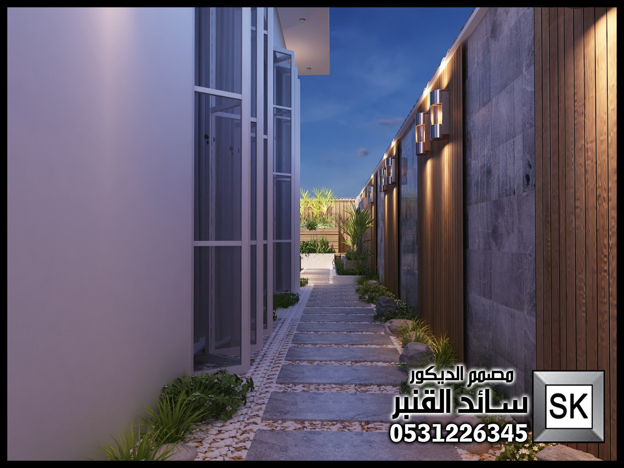 تصميم و تنسيق لاندسكيب منزلي في الرياض