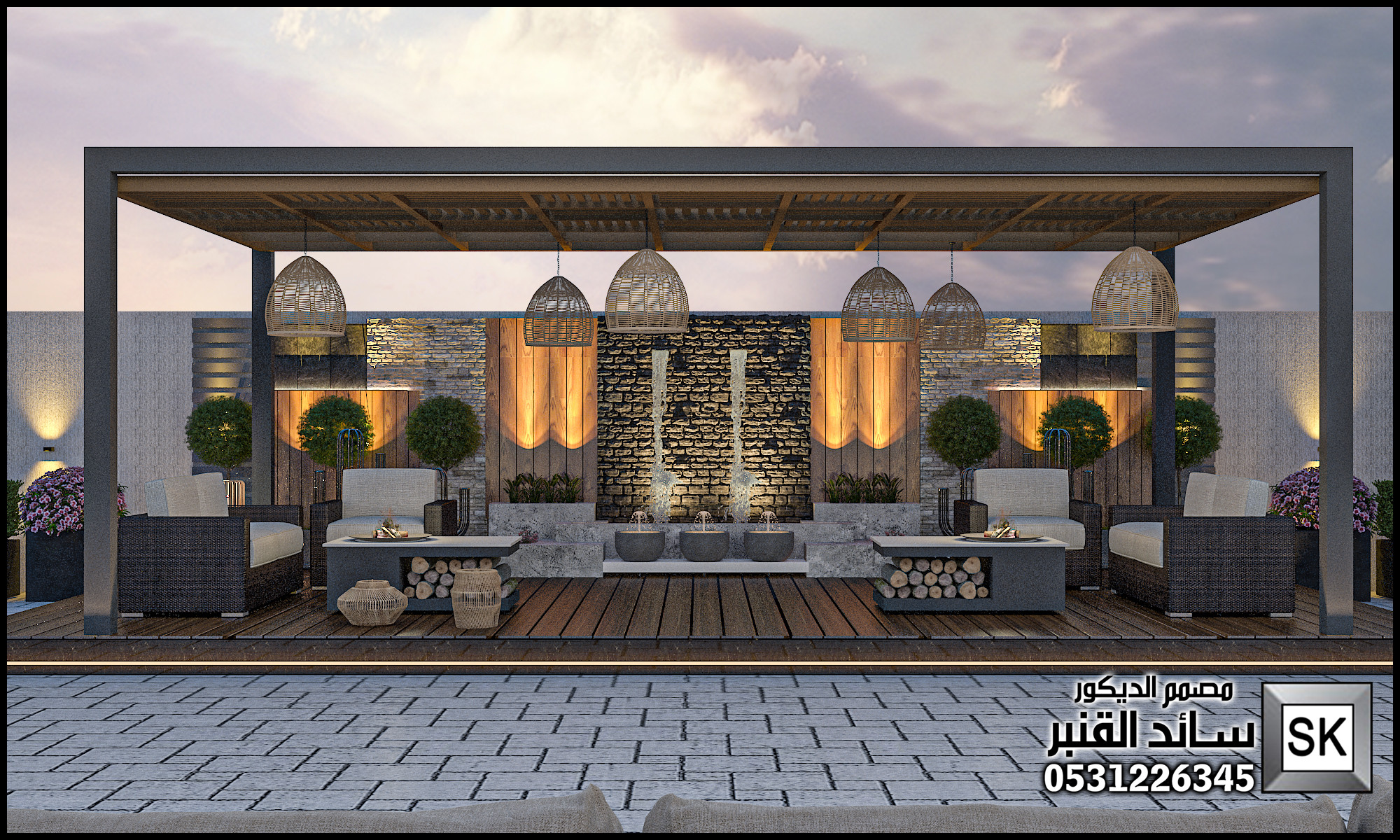 تصميم شاليهات فخمة في الرياض