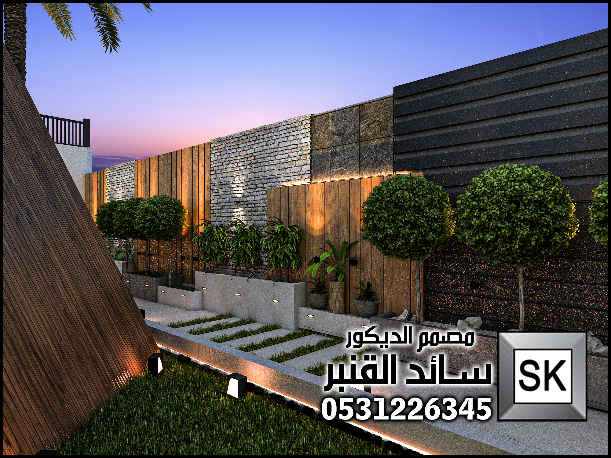 تصميم إستراحات فخمة في الرياض