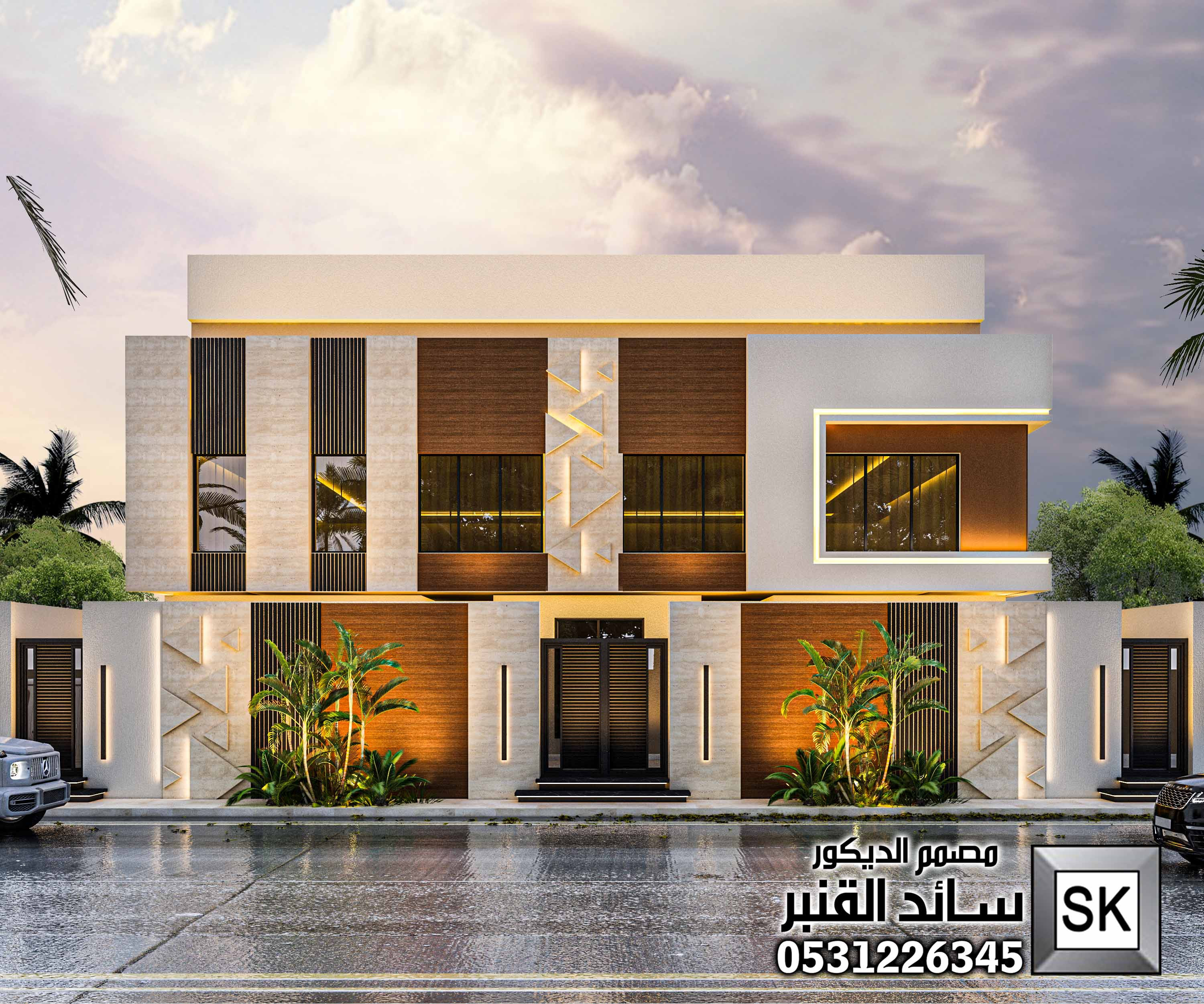 تصميم واجهة خارجية كود وادي حنيفة بالرياض