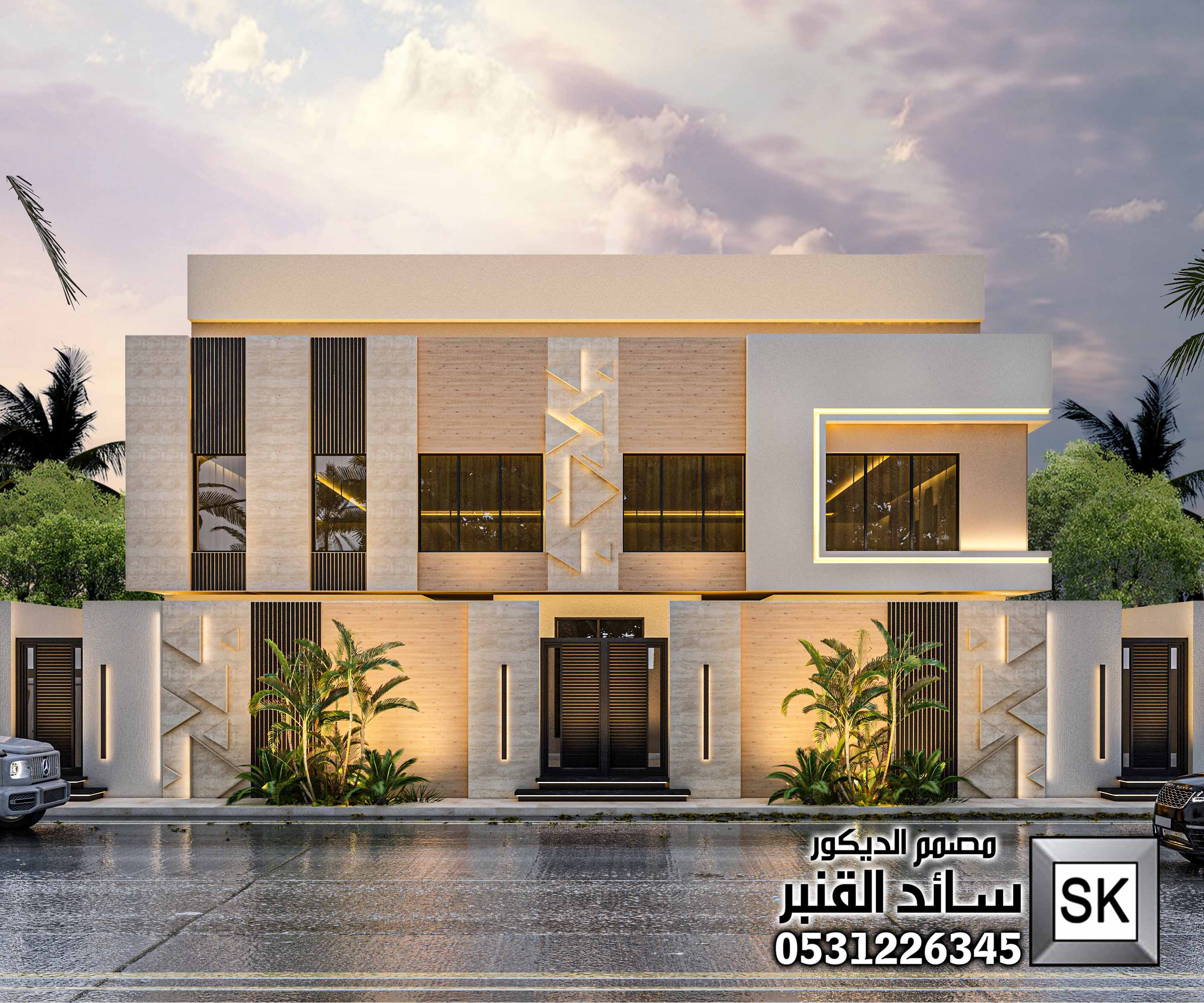 تصميم واجهة خارجية كود وادي حنيفة بالرياض