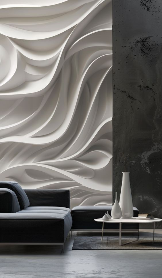 تشطيب جدران ثري دي خشب في السعودية