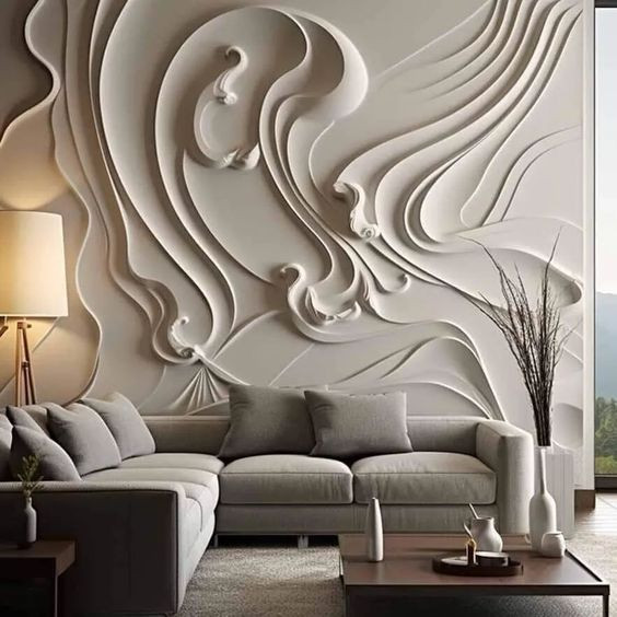 تشطيب جدران ثري دي خشب في السعودية