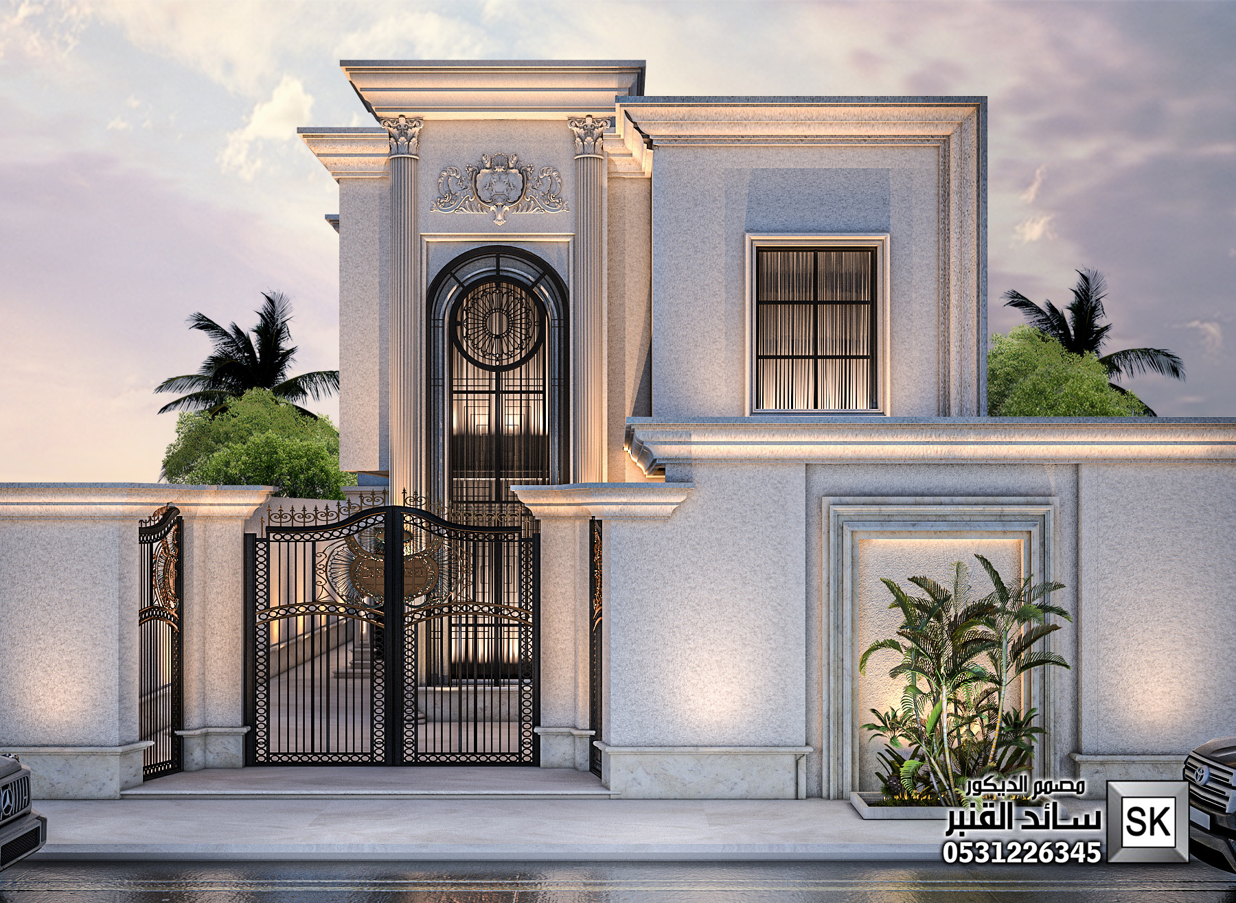 واجهات قصور مصغرة في الرياض من تصميم مصمم الديكور سائد القنبر