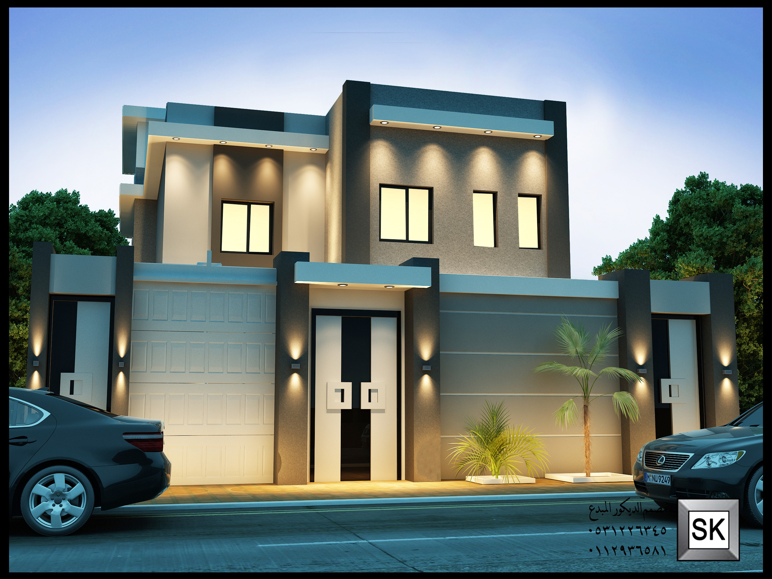 واجهات خارجية في السعودية  من تصميم مصمم الديكور سائد القنبر