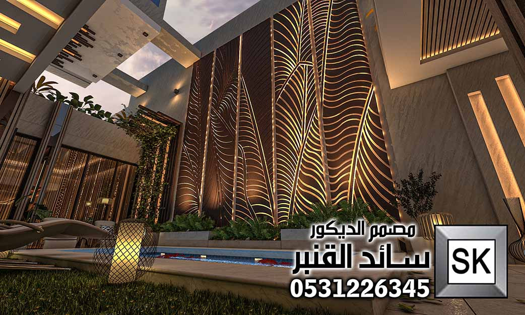 تصميم لاندسكيب فاخر من أعمال المصمم سائد القنبر