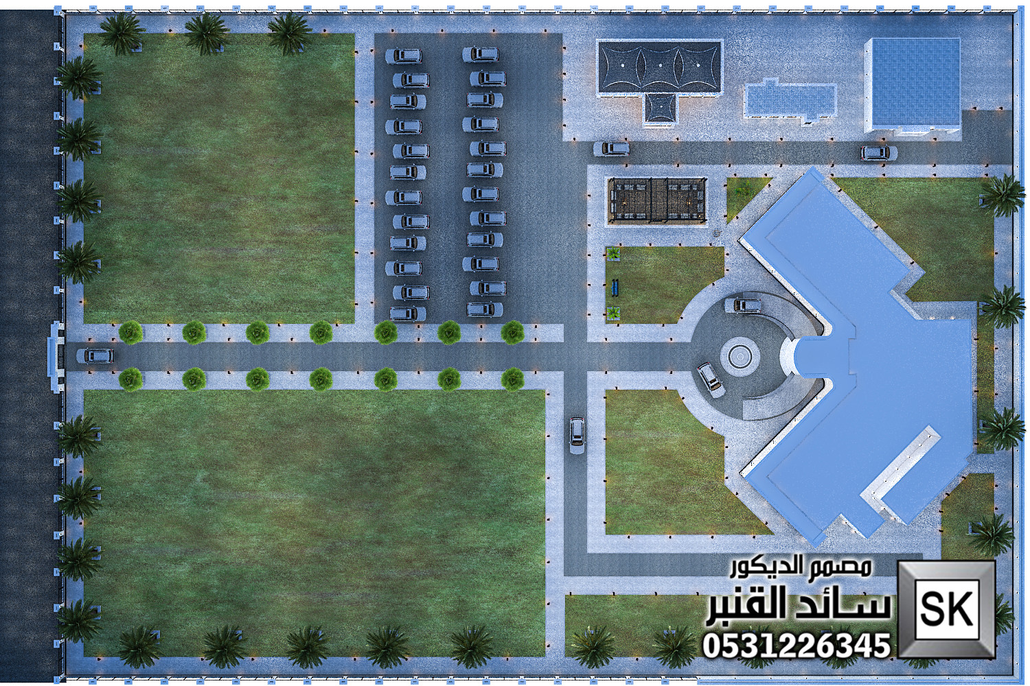 تصميم لاندسكيب مزارع في الرياض