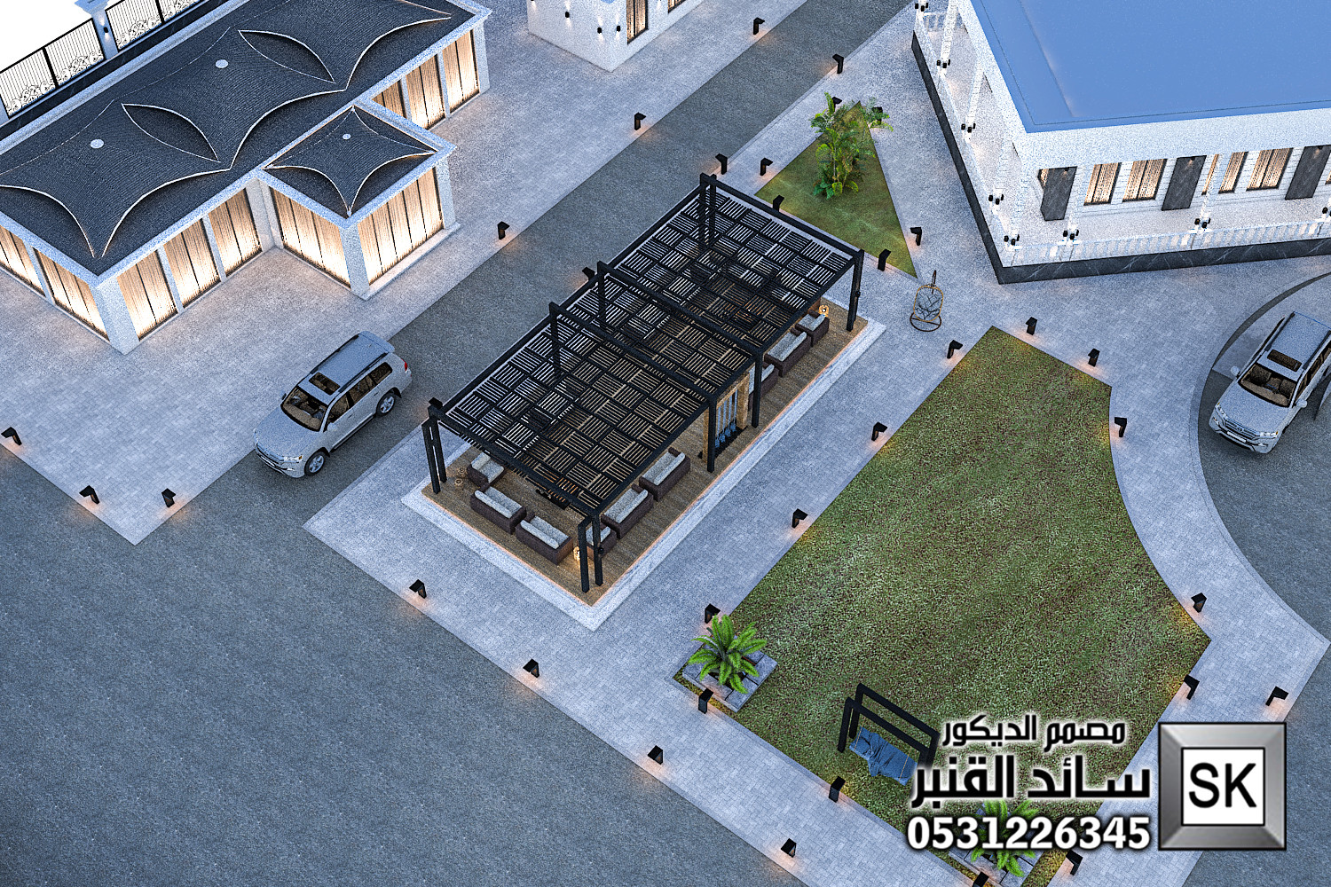 تصميم لاندسكيب مزارع في الرياض