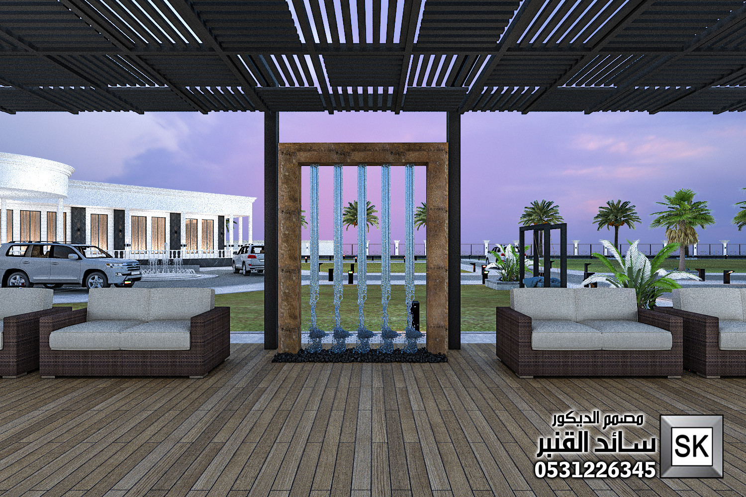 تصميم لاندسكيب مزارع في الرياض