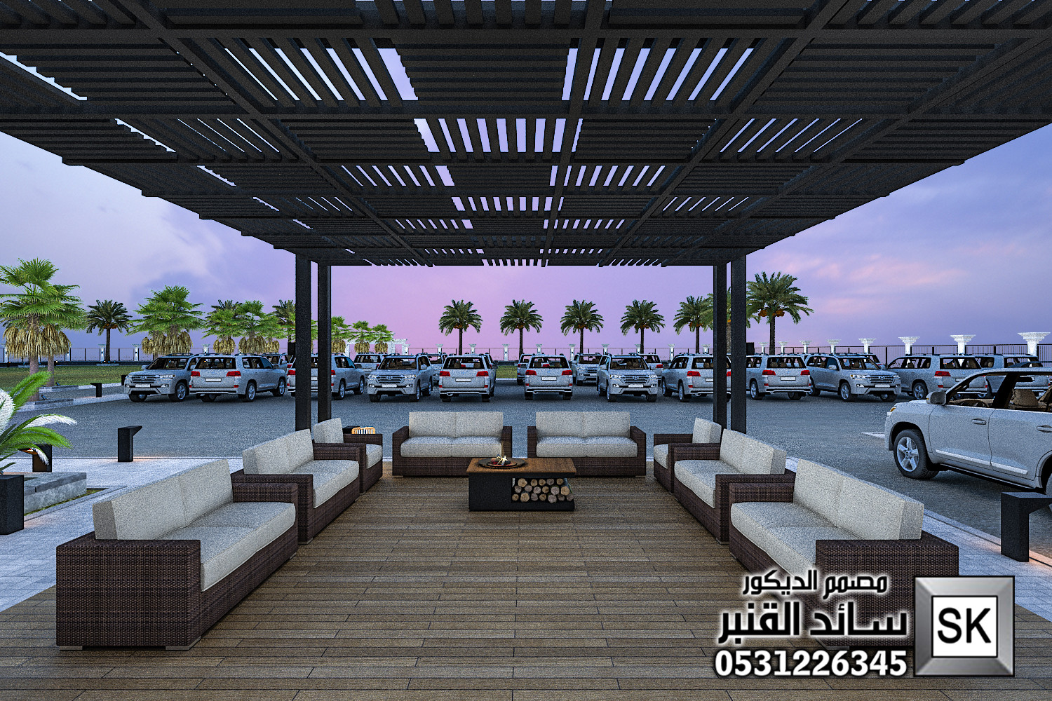 تصميم لاندسكيب مزارع في الرياض