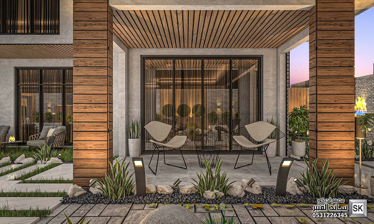 تنسيق لاندسكيب فاخر في نجران