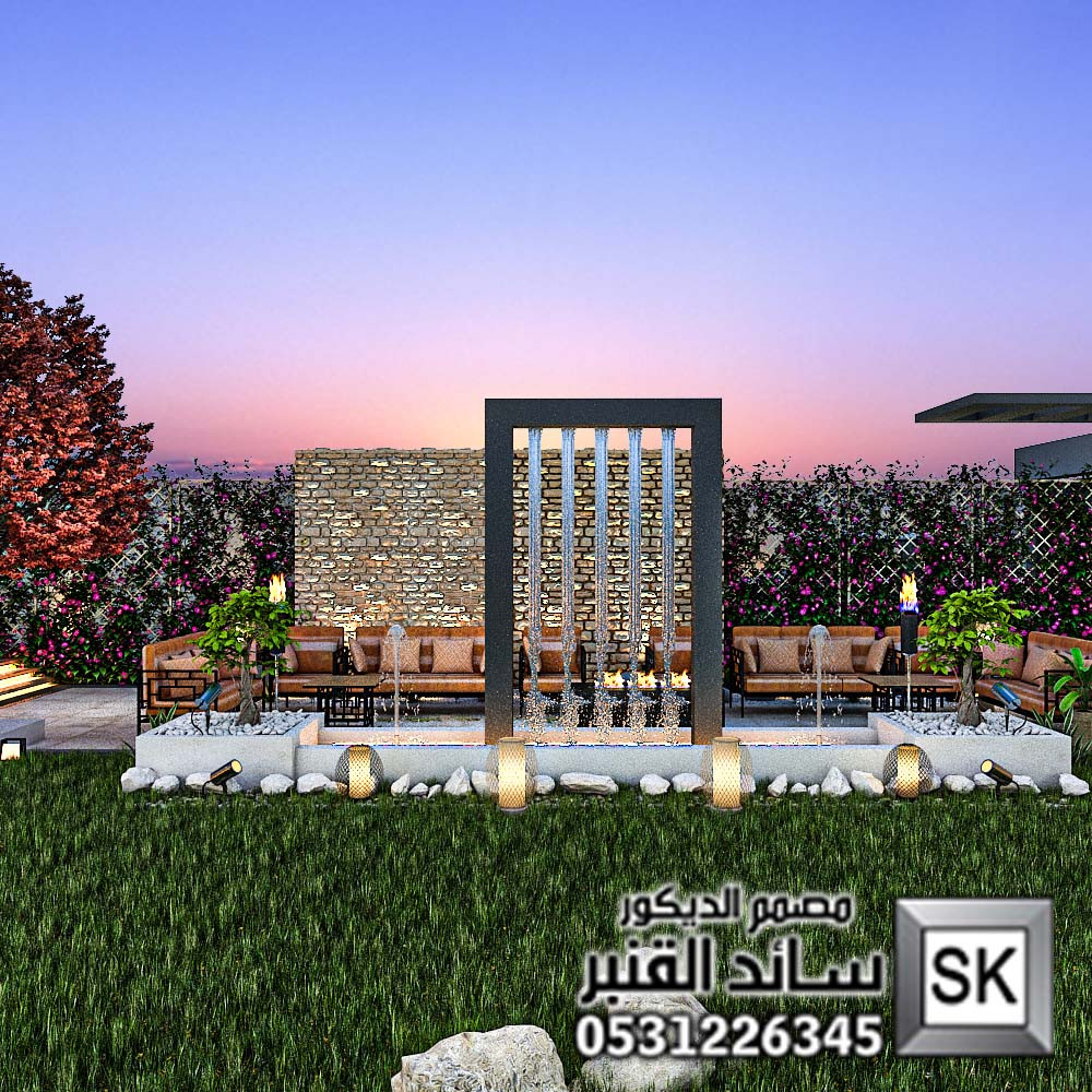 تصميم و تشطيب لاندسكيب مزارع و شاليهات و فلل في الرياض