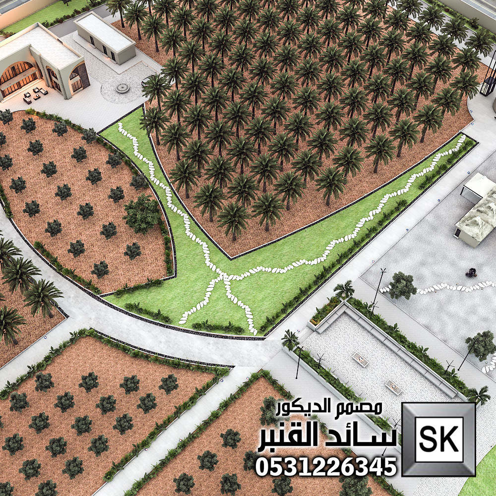 مصمم لاندسكيب مزارع محترف في الرياض