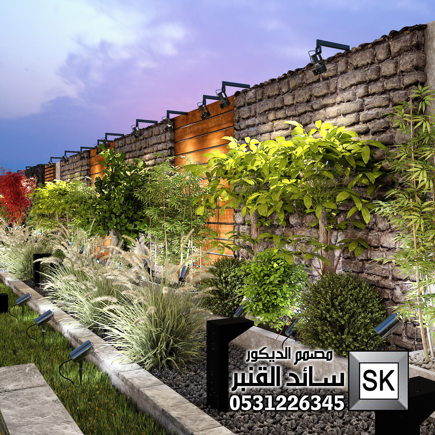 مصمم لاندسكيب مزارع و شاليهات محترف في الدمام