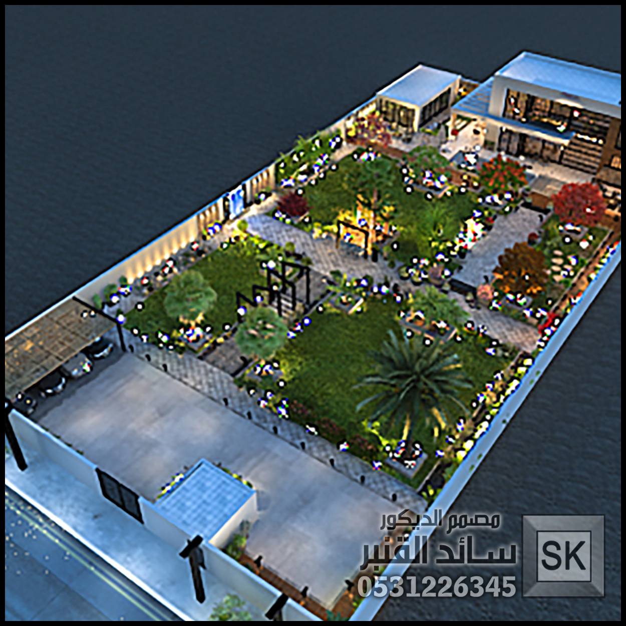 مصمم لاندسكيب مزارع و شاليهات محترف في الدمام