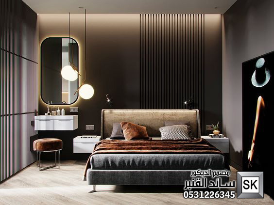ديكور داخلي غرف نوم رئيسية فندقية في الرياض