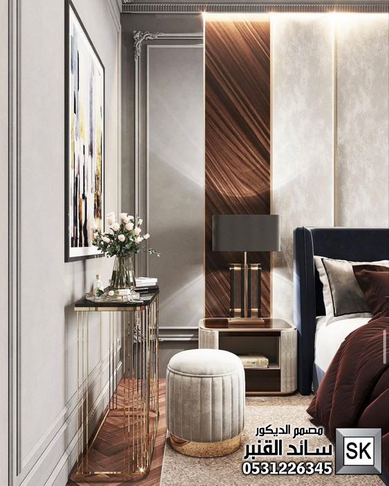 ديكور داخلي غرف نوم رئيسية فندقية في الرياض